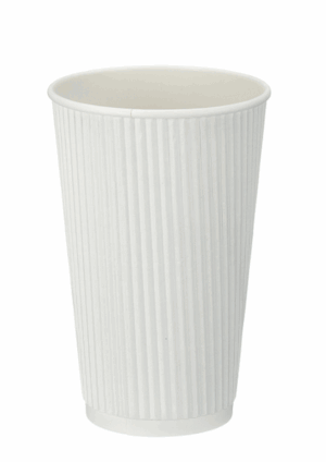 16oz WHITE Ripple Cup