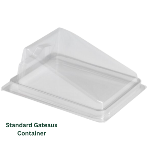 Clear Gateaux Slice Container 119x93x50mm (x500)