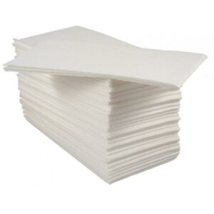 Poppies 40cm 1/8 Fold White Napkins (10 x 50)