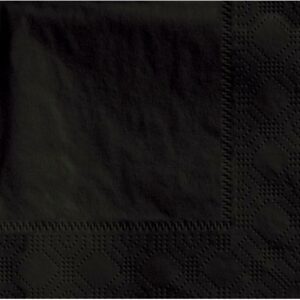 40cm 3ply Black Napkin (8 x 125)